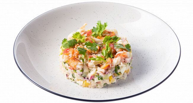 Крабовый салат на новый манер