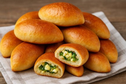 Пирожки с луком и яйцом: как передать вкус детства