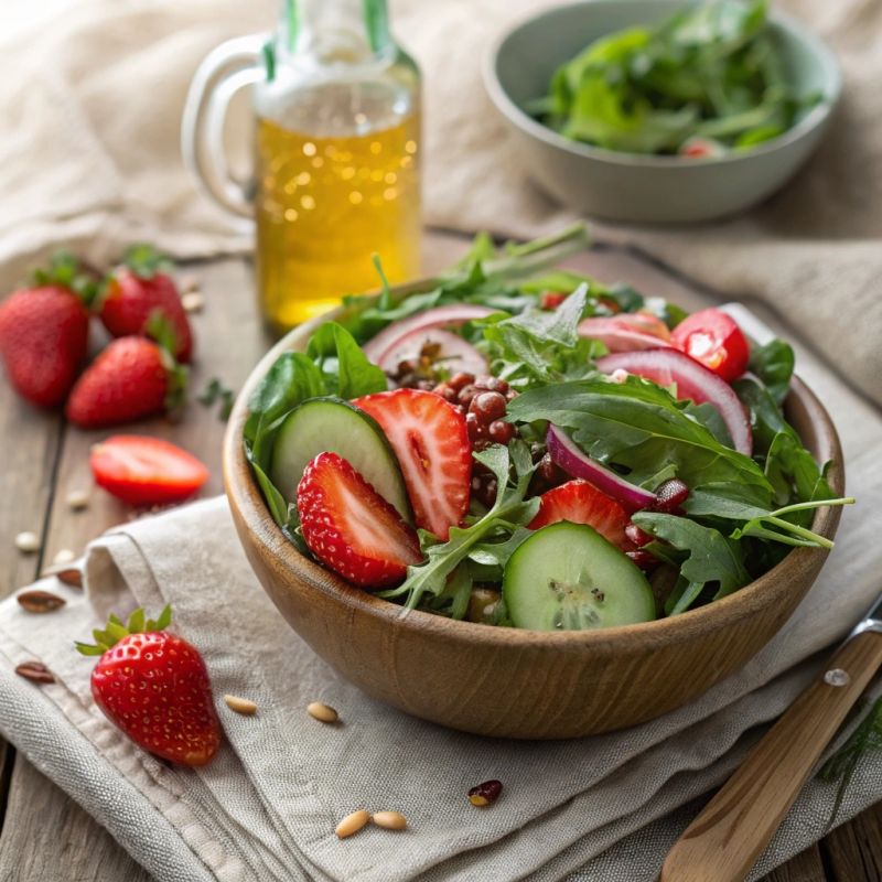Салаты с клубникой: здоровые и вкусные рецепты для веганов