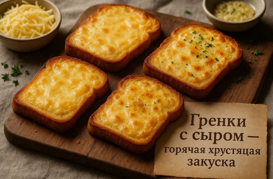 Гренки с сыром в духовке: быстрая и вкусная закуска для любого случая