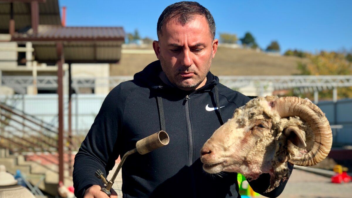 Глава барана на костре: древнее лакомство для почетных гостей