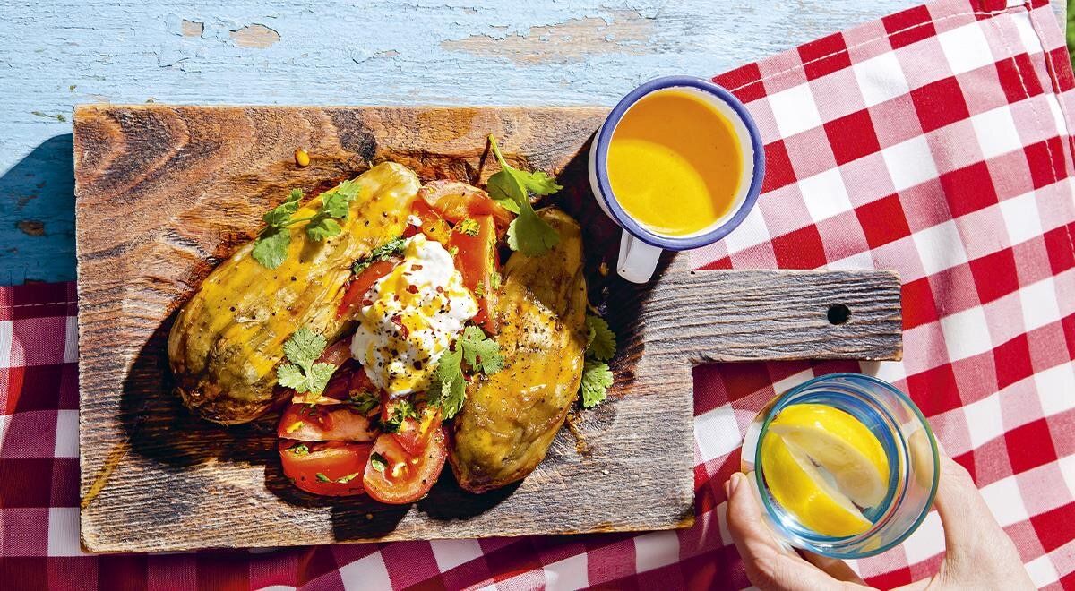 Как приготовить баклажаны на гриле с сыром страчателла и томатами