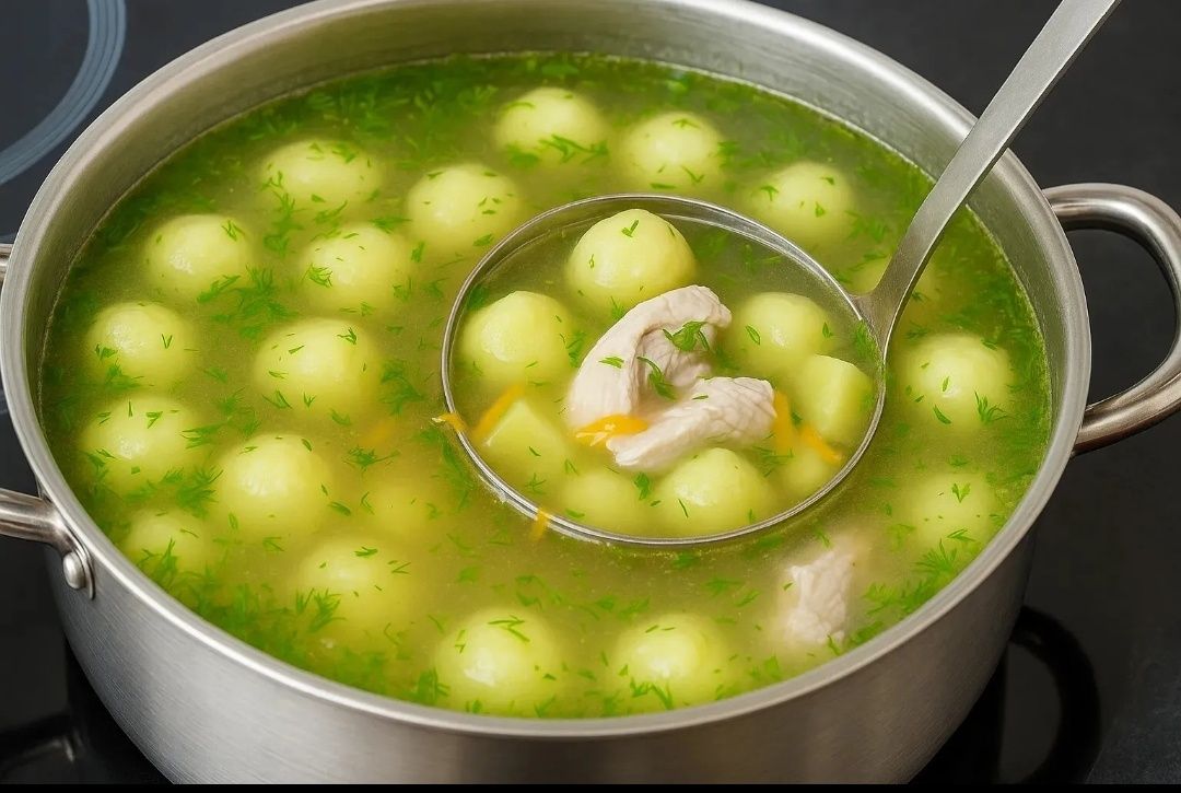 Куриный суп с сырными шариками: идеальное сочетание вкуса и простоты