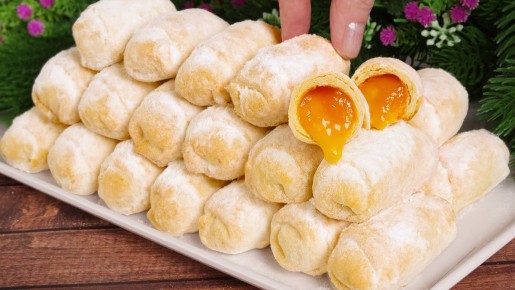 Необычное печенье с апельсиновой начинкой, которое вас удивит