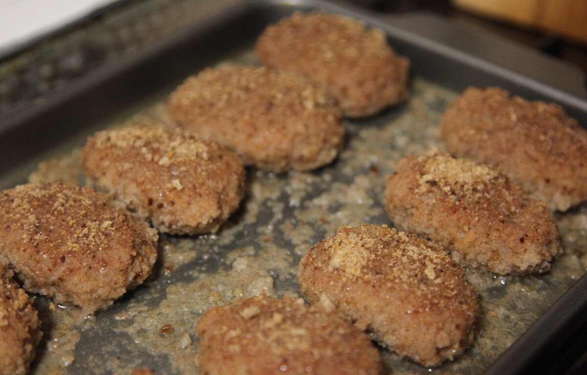 Котлеты на ржаном хлебе