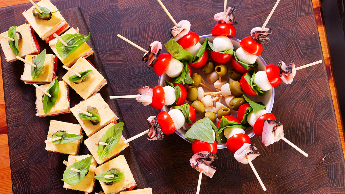 Яркие закуски для новогоднего стола