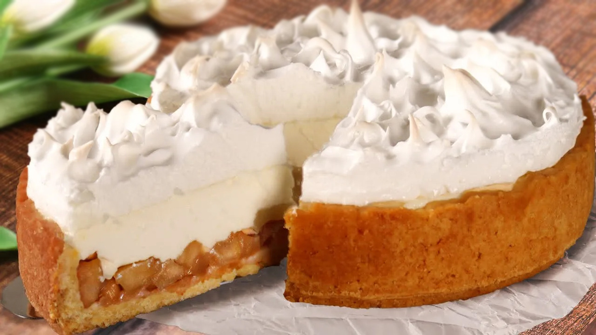 Лучший яблочный пирог с нежным кремом: секреты приготовления