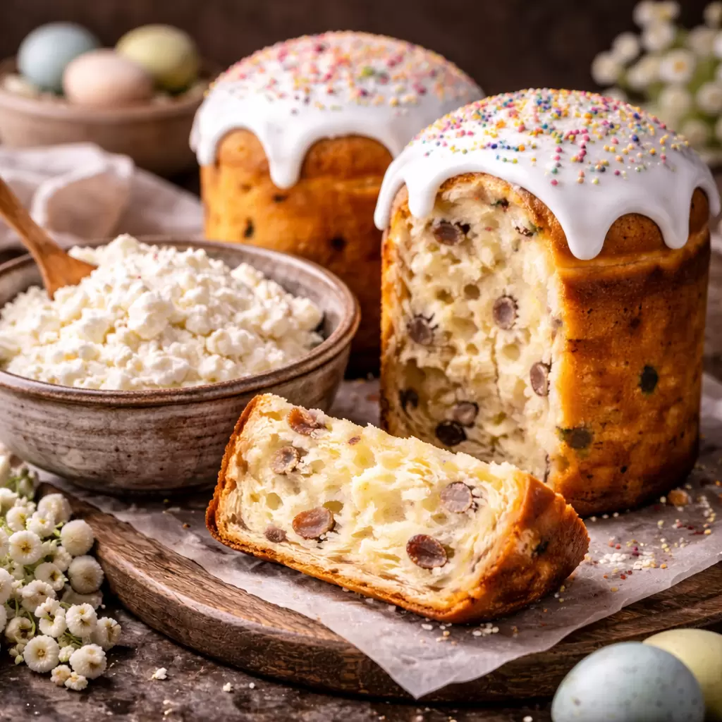 Творожные куличи за один час: идеальные для пасхального стола