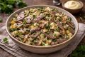 Салат с языком и грибами для праздничного стола